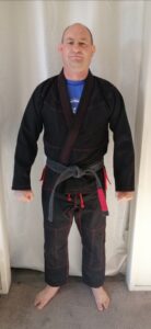 Image of Unbranded Black Gi with Red Constrast Stitching